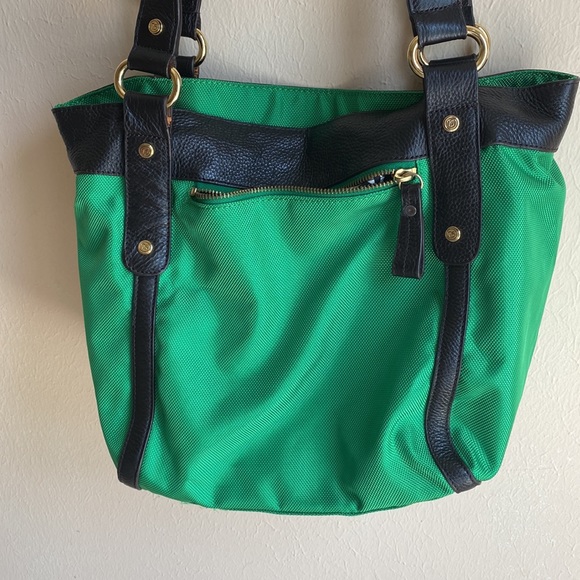 JPK Grass Green Barbara Shopper Tote ballistic nylon handbag - Picture 5 of 13